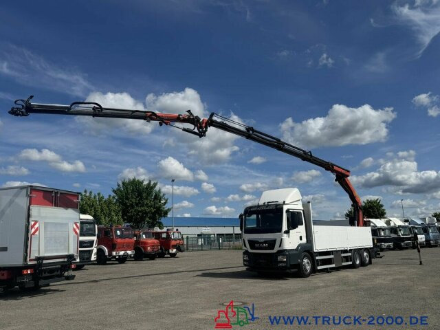 Dropside/ Flatbed truck, Crane truck MAN TGS 26.400 PK 23002 mit Jib 23m Hakenhöhe 237TKM: picture 15