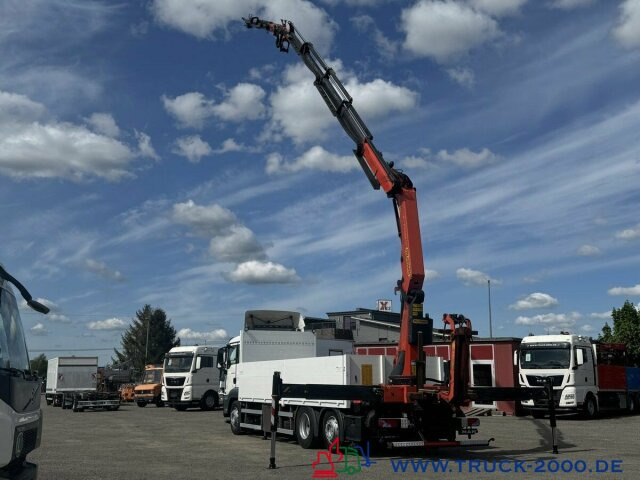 Dropside/ Flatbed truck, Crane truck MAN TGS 26.400 PK 23002 mit Jib 23m Hakenhöhe 237TKM: picture 6