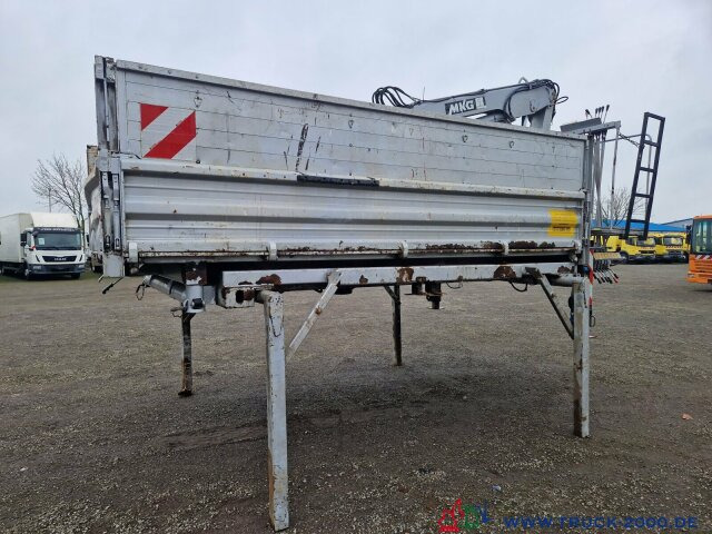 Tipper, Crane truck Meiller 3. S. Kipper Wechselaufbau MKG Kran HLK 66: picture 9