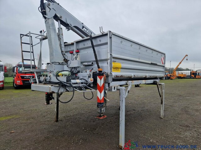 Tipper, Crane truck Meiller 3. S. Kipper Wechselaufbau MKG Kran HLK 66: picture 11