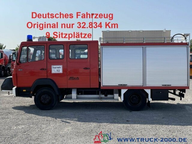 Mercedes-Benz 814 D Metz Feuerwehr inkl Löschpumpe 9 Sitzer - Closed box van, Crew cab van: picture 1 Mercedes-Benz 814 D Metz Feuerwehr inkl Löschpumpe 9 Sitzer - Closed box van, Crew cab van: picture 1