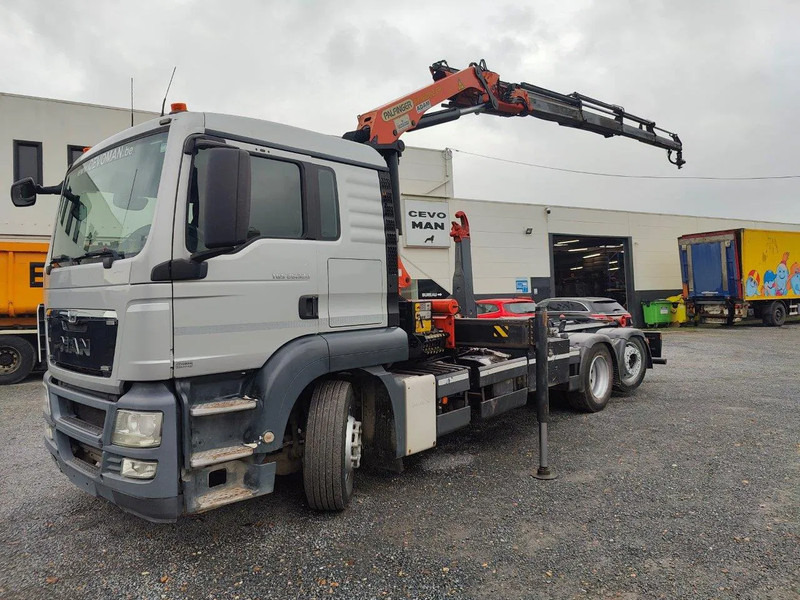 MAN TGS 26.320 Container Palift Kraan Palfinger PK18002 - Hook lift truck, Crane truck: picture 1 MAN TGS 26.320 Container Palift Kraan Palfinger PK18002 - Hook lift truck, Crane truck: picture 1