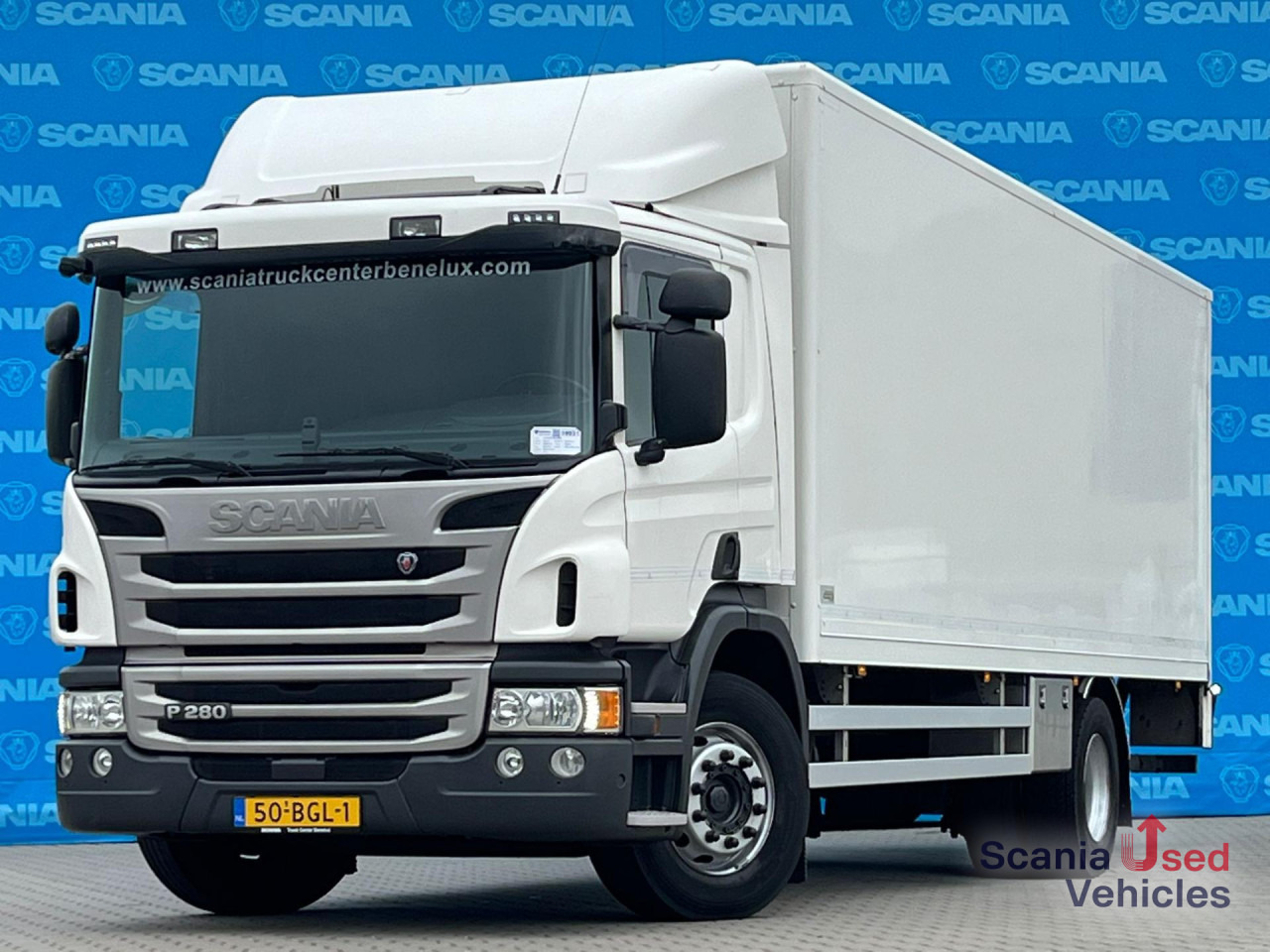 SCANIA P 280 DB4x2MNA TAILLIFT 2T BOX 750x249x230cm - Box truck: picture 1 SCANIA P 280 DB4x2MNA TAILLIFT 2T BOX 750x249x230cm - Box truck: picture 1