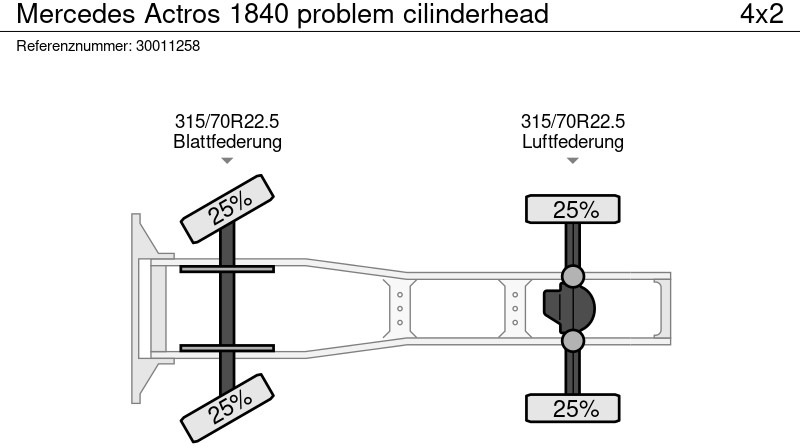 Tractor unit Mercedes-Benz Actros 1840 problem cilinderhead: picture 13
