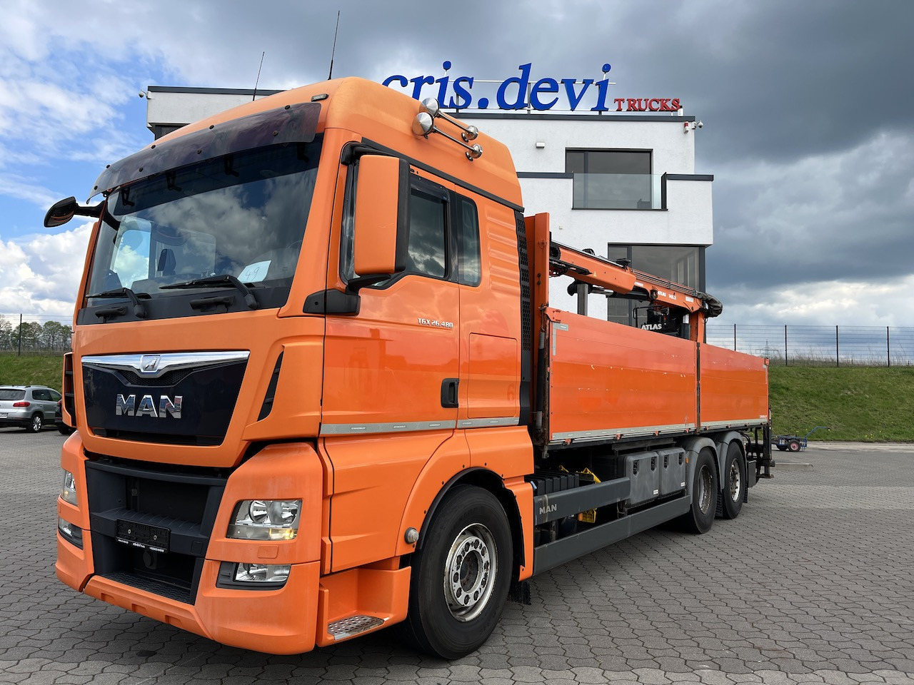 MAN TGX 26.480 6x2  Atlas 145.2 Kran Baustoff   AHK - Dropside/ Flatbed truck, Crane truck: picture 1 MAN TGX 26.480 6x2  Atlas 145.2 Kran Baustoff   AHK - Dropside/ Flatbed truck, Crane truck: picture 1