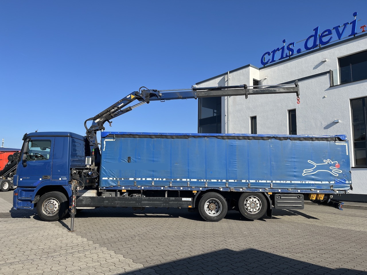 Mercedes-Benz 2541 6x2 Atlas 135.2E Pritsche 8,20 m Ausziehbar - Curtain side truck, Crane truck: picture 4 Mercedes-Benz 2541 6x2 Atlas 135.2E Pritsche 8,20 m Ausziehbar - Curtain side truck, Crane truck: picture 4