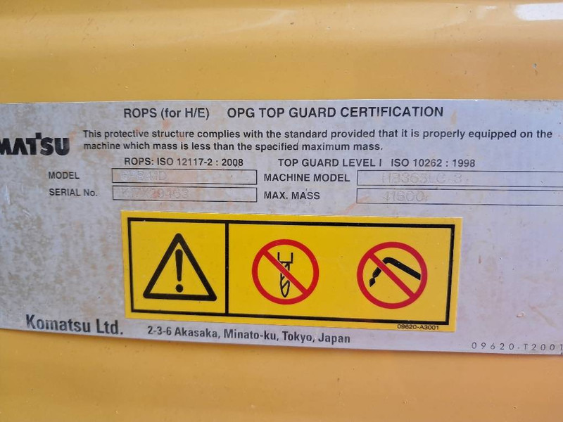 Crawler excavator Komatsu HB365LC-3 Hybrid: picture 12 Crawler excavator Komatsu HB365LC-3 Hybrid: picture 12