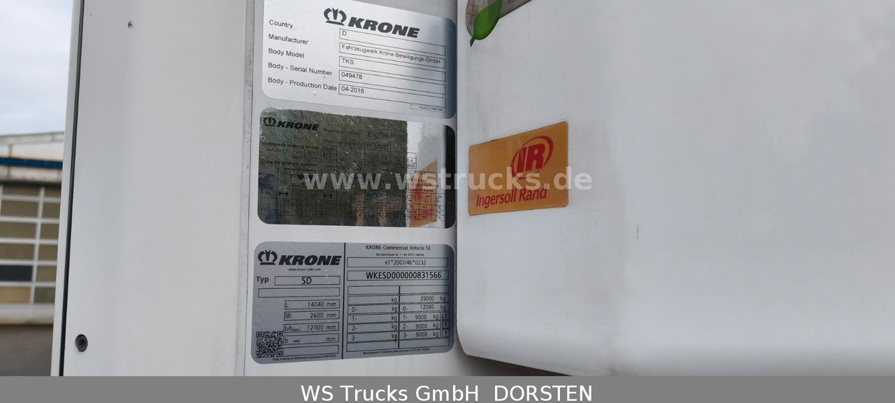 Closed box semi-trailer Krone Bi Temp  Thermo.Spectrum Doppelstock Trennwand: picture 26