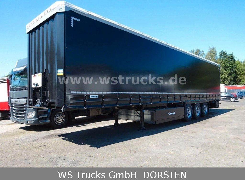 Krone Planauflieger SDP 27 Edscha, Rungen - Curtainsider semi-trailer: picture 1 Krone Planauflieger SDP 27 Edscha, Rungen - Curtainsider semi-trailer: picture 1
