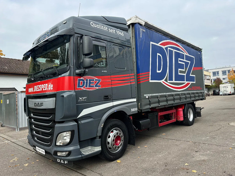 DAF XF 106.440 DAF XF 106 440 BL 4x2 *SpaceCab*Pritschenwagen mit Schiebeplane und EDSCHA - Verdeck* - Curtain side truck: picture 1 DAF XF 106.440 DAF XF 106 440 BL 4x2 *SpaceCab*Pritschenwagen mit Schiebeplane und EDSCHA - Verdeck* - Curtain side truck: picture 1