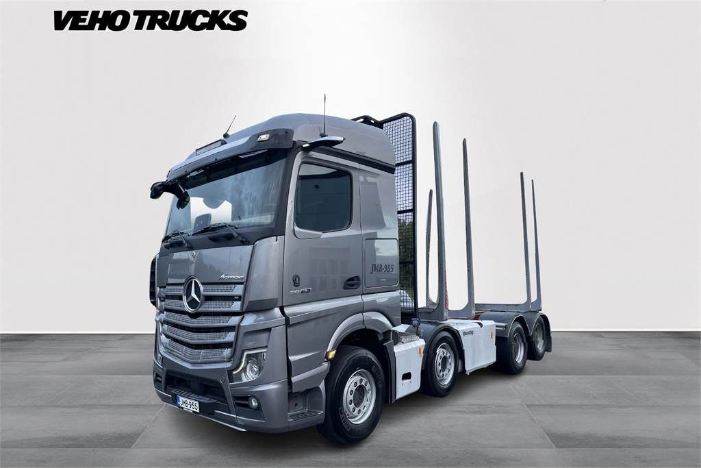 Timber truck Mercedes-Benz Actros 3563L 2+2 kokoilmajousitteinen puuauto: picture 1