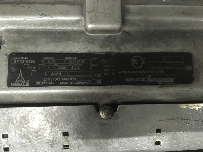 Construction machinery Deutz BF4M1013E USED: picture 6