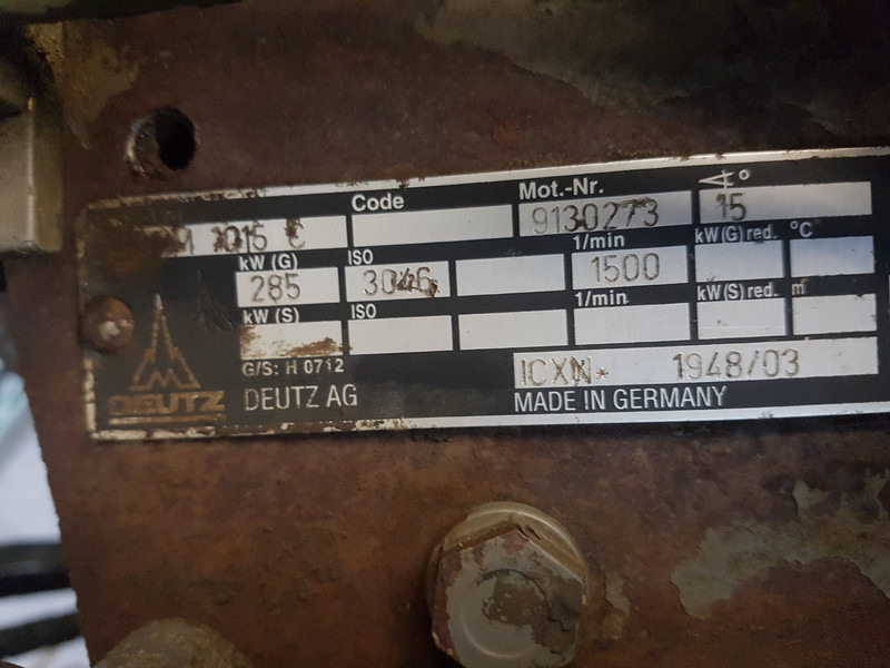 Deutz BF6M1015C USED - Construction machinery: picture 5 Deutz BF6M1015C USED - Construction machinery: picture 5