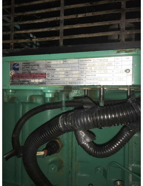 Generator set Cummins 4BT3.9-G4 GENERATOR 70 KVA USED: picture 8
