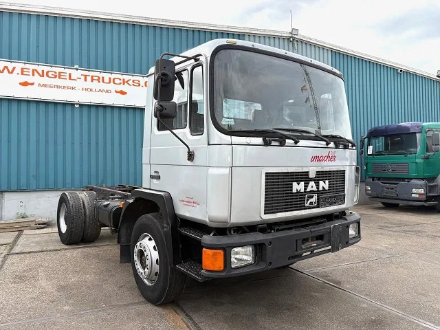 MAN 18 18.232 4x2 FULL STEEL CHASSIS (MANUAL GEARBOX / FULL STEEL SUSPENSION / REDUCTION AXLE) - Cab chassis truck: picture 2 MAN 18 18.232 4x2 FULL STEEL CHASSIS (MANUAL GEARBOX / FULL STEEL SUSPENSION / REDUCTION AXLE) - Cab chassis truck: picture 2