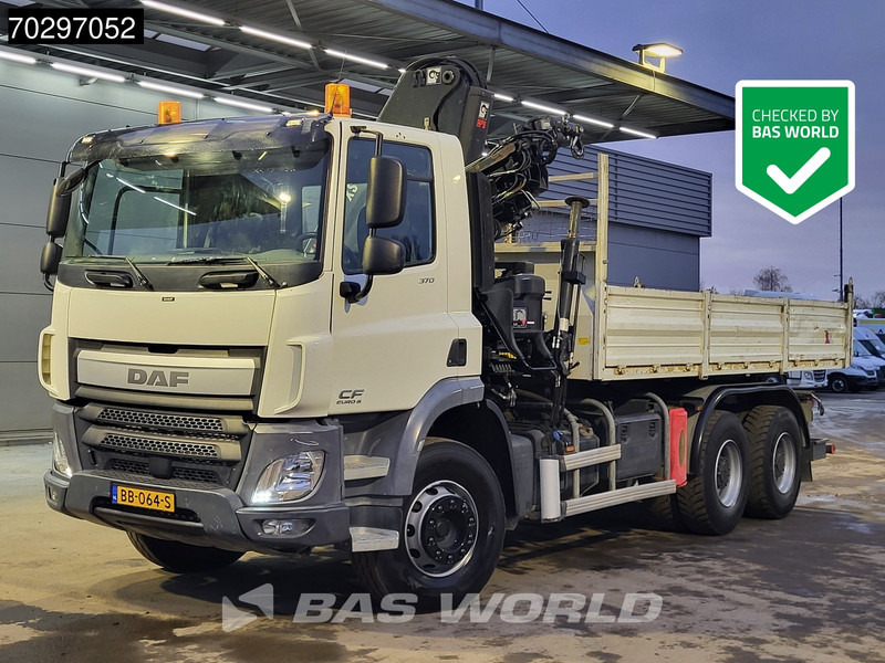DAF CF 370 CF 6X4 HIAB 144 BS-3 HIDUO Crane Kran 8m3 Tipper Big-Axle Steelsuspension Euro 6 - Tipper, Crane truck: picture 1 DAF CF 370 CF 6X4 HIAB 144 BS-3 HIDUO Crane Kran 8m3 Tipper Big-Axle Steelsuspension Euro 6 - Tipper, Crane truck: picture 1