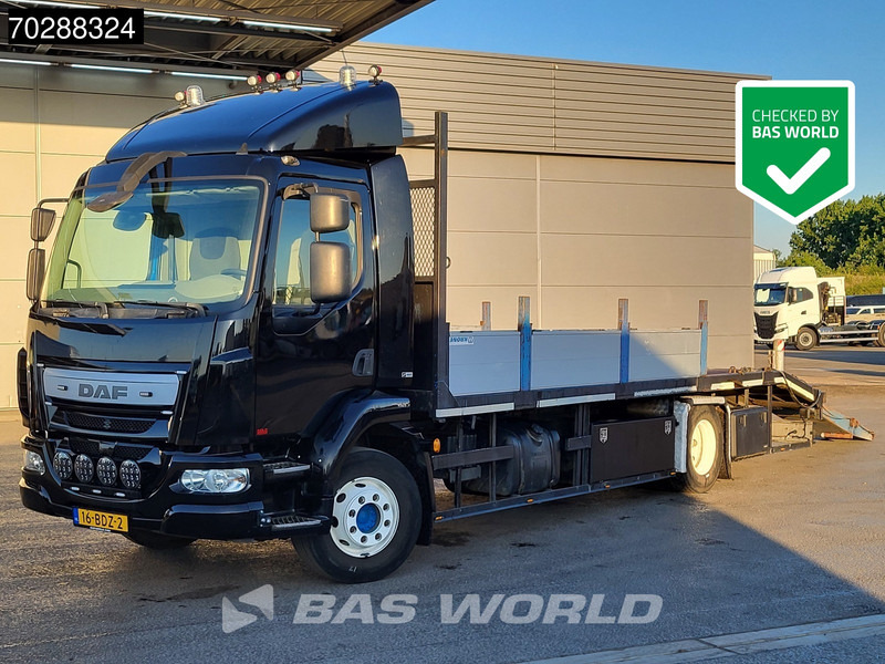 DAF LF 180 4X2 14t NL-Truck Machine transporter Oprijwagen Hydraulic ramps Euro 6 - Car transporter truck: picture 1 DAF LF 180 4X2 14t NL-Truck Machine transporter Oprijwagen Hydraulic ramps Euro 6 - Car transporter truck: picture 1