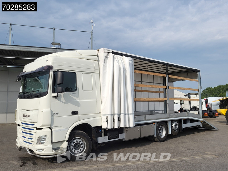 DAF XF 460 6X2 Machine Transporter hydraulic ramp Retarder Lift+Lenkasche Euro 6 - Car transporter truck: picture 1 DAF XF 460 6X2 Machine Transporter hydraulic ramp Retarder Lift+Lenkasche Euro 6 - Car transporter truck: picture 1