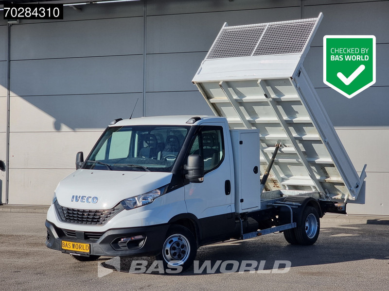 Iveco Daily 35C14 Open Laadbak met Kist Dubbellucht 3,5t Trekhaak Airco Cruise Euro6 Pritsche Pickup Open Box 2m3 A/C Towbar Cruise control - Tipper van: picture 1 Iveco Daily 35C14 Open Laadbak met Kist Dubbellucht 3,5t Trekhaak Airco Cruise Euro6 Pritsche Pickup Open Box 2m3 A/C Towbar Cruise control - Tipper van: picture 1