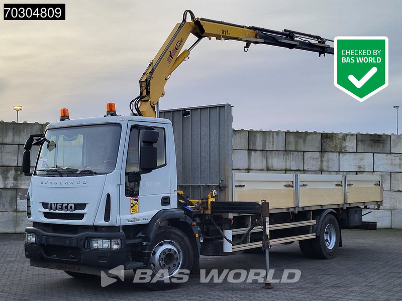 Iveco Eurocargo 160E220 4X2 HYVA V 911 3S Crane Kran Remote Manual Euro 4 - Dropside/ Flatbed truck, Crane truck: picture 1 Iveco Eurocargo 160E220 4X2 HYVA V 911 3S Crane Kran Remote Manual Euro 4 - Dropside/ Flatbed truck, Crane truck: picture 1