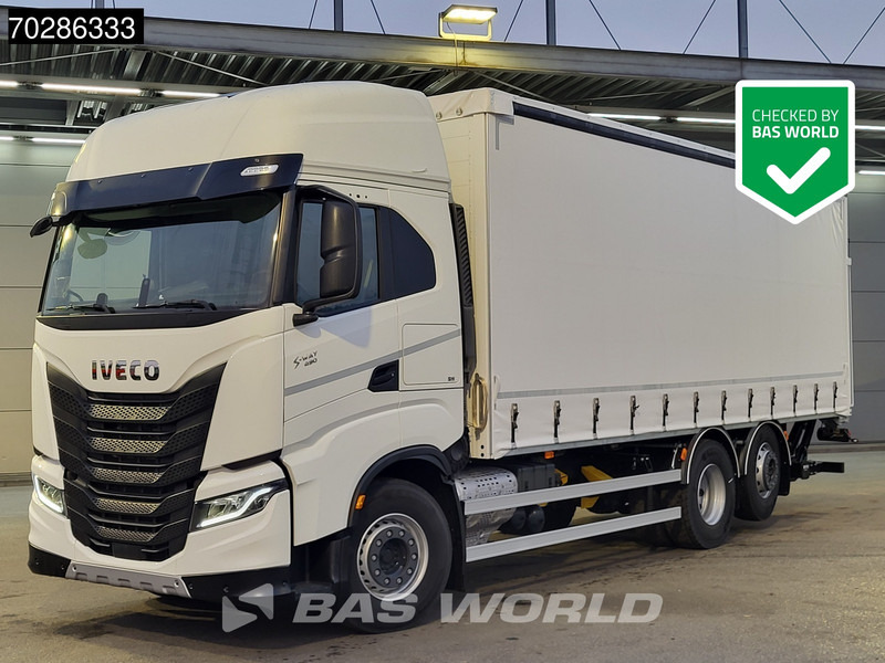 Iveco S-Way 490 6X2 NEW! Lift+steering Axle 2000kg Ladebordwand Retarder Navi Standklima - Curtain side truck: picture 1 Iveco S-Way 490 6X2 NEW! Lift+steering Axle 2000kg Ladebordwand Retarder Navi Standklima - Curtain side truck: picture 1
