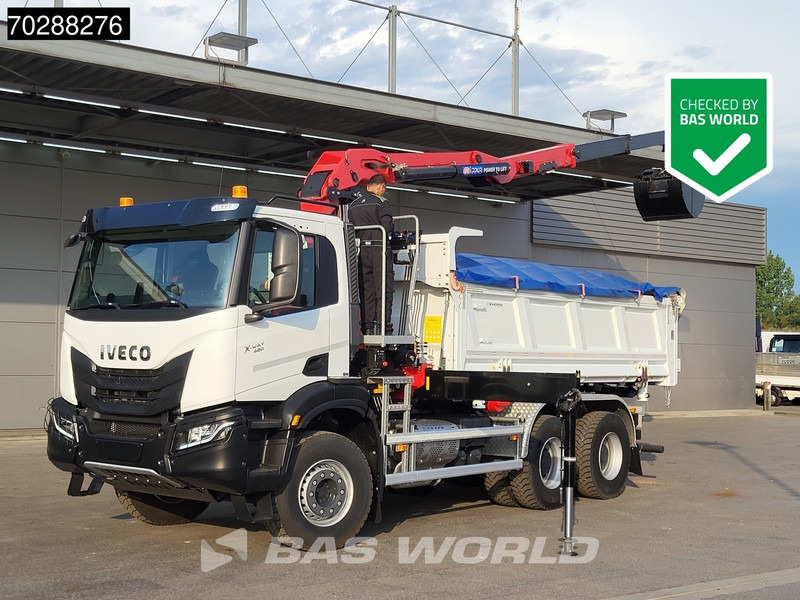 Iveco X-Way 480 6X4 NEW! HMF 2243Z-RCS Z-Crane kran 12m3 KH-Kipper Retarder Big-Axle - Tipper, Crane truck: picture 1 Iveco X-Way 480 6X4 NEW! HMF 2243Z-RCS Z-Crane kran 12m3 KH-Kipper Retarder Big-Axle - Tipper, Crane truck: picture 1