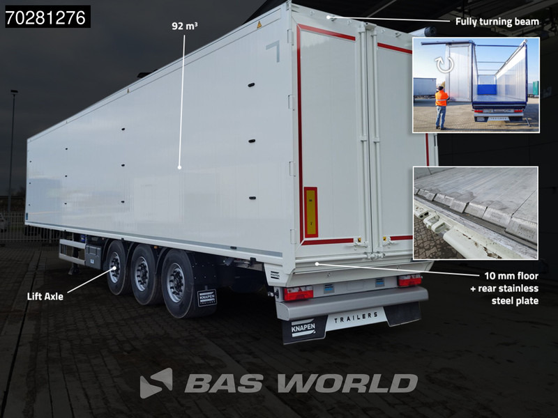 Knapen K100 10MM 92m3 3 axles NEW 92M3 10mm Liftachse - Walking floor semi-trailer: picture 2 Knapen K100 10MM 92m3 3 axles NEW 92M3 10mm Liftachse - Walking floor semi-trailer: picture 2
