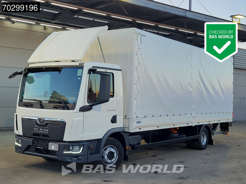 MAN TGL 12.250 4X2 LIKE NEW! 12tonner Curtainsider 1500kg Ladebordwand Euro 6 - Curtain side truck: picture 1 MAN TGL 12.250 4X2 LIKE NEW! 12tonner Curtainsider 1500kg Ladebordwand Euro 6 - Curtain side truck: picture 1