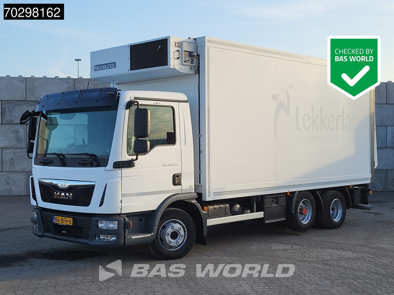 MAN TGL 12.250 6X2 NL-Truck 1500kg Ladebordwand Frigoblock FK13 Lift-Axle Automatic Euro 6 - Refrigerated truck: picture 1 MAN TGL 12.250 6X2 NL-Truck 1500kg Ladebordwand Frigoblock FK13 Lift-Axle Automatic Euro 6 - Refrigerated truck: picture 1