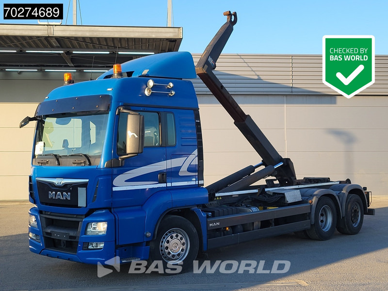 MAN TGS 26.440 6X2 VDL S-21-6200 hooklift Retarder Navi Automatic Euro 6 - Hook lift truck: picture 1 MAN TGS 26.440 6X2 VDL S-21-6200 hooklift Retarder Navi Automatic Euro 6 - Hook lift truck: picture 1