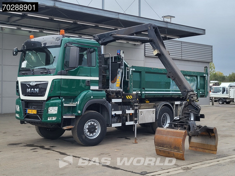 MAN TGS 33.440 TGS 6X6 NL-Truck 12m3 Jansen Tipper HMF 1643 Crane Steering-Axle Big-Axle Automatic Euro 6 - Tipper, Crane truck: picture 5 MAN TGS 33.440 TGS 6X6 NL-Truck 12m3 Jansen Tipper HMF 1643 Crane Steering-Axle Big-Axle Automatic Euro 6 - Tipper, Crane truck: picture 5