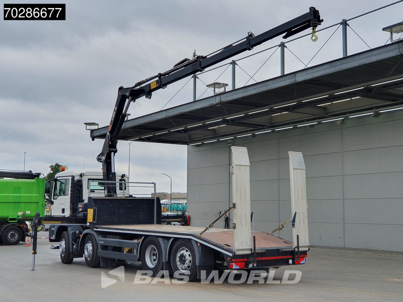 MAN TGS 35.360 8X2 HIAB X-Hiduo 158 BS-3 Crane Lift+lenkasche Machine transporter Euro 6 - Car transporter truck, Crane truck: picture 2 MAN TGS 35.360 8X2 HIAB X-Hiduo 158 BS-3 Crane Lift+lenkasche Machine transporter Euro 6 - Car transporter truck, Crane truck: picture 2