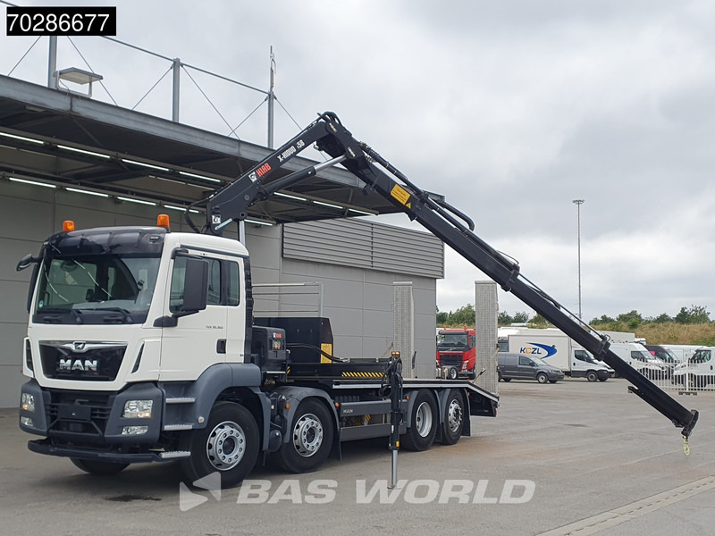 MAN TGS 35.360 8X2 HIAB X-Hiduo 158 BS-3 Crane Lift+lenkasche Machine transporter Euro 6 - Car transporter truck, Crane truck: picture 5 MAN TGS 35.360 8X2 HIAB X-Hiduo 158 BS-3 Crane Lift+lenkasche Machine transporter Euro 6 - Car transporter truck, Crane truck: picture 5