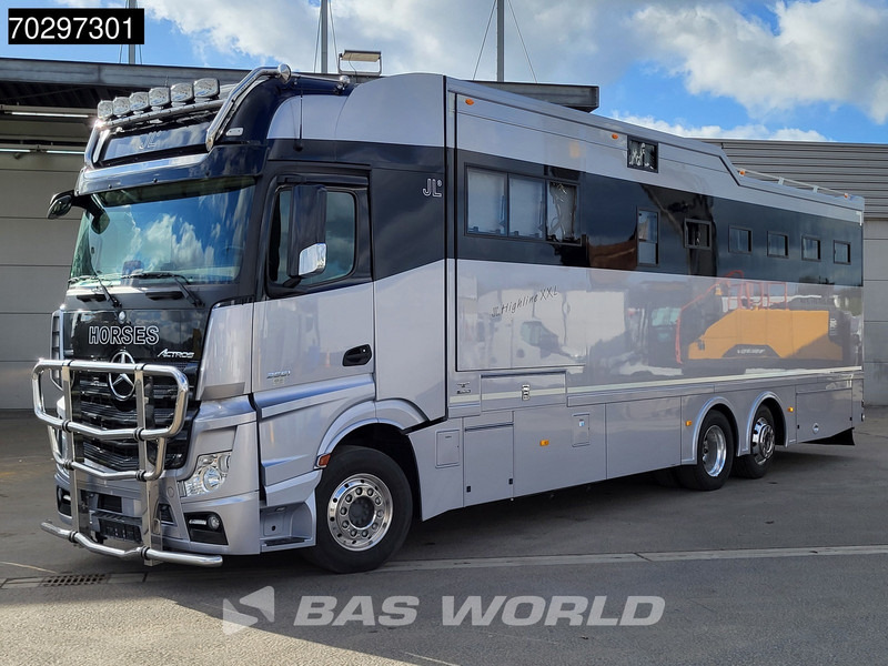 Horse truck Mercedes-Benz Actros 2551 6X2 Pferdetransport Horse truck + Living Standairco Navi ACC Automatic Euro 6: picture 6