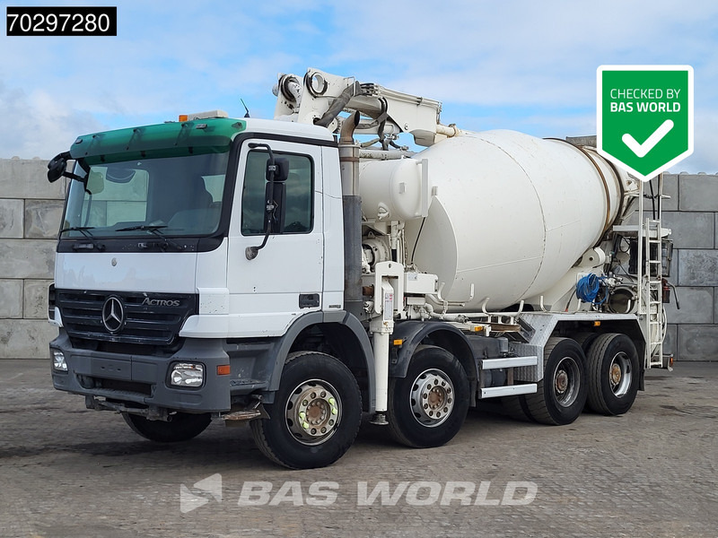 Mercedes-Benz Actros 3241 8X4 7m3 Putzmeister TMM 21-3 Retarder Big-Axle 3-Pedals Steelsuspension Euro 4 - Concrete mixer truck: picture 1 Mercedes-Benz Actros 3241 8X4 7m3 Putzmeister TMM 21-3 Retarder Big-Axle 3-Pedals Steelsuspension Euro 4 - Concrete mixer truck: picture 1