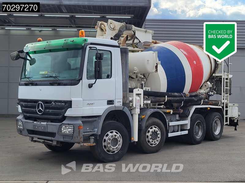 Mercedes-Benz Actros 3241 8X4 Putzmeister TMM 21-3 Mixer Big-Axle Steelsuspension Automatic Euro 4 - Concrete pump truck: picture 1 Mercedes-Benz Actros 3241 8X4 Putzmeister TMM 21-3 Mixer Big-Axle Steelsuspension Automatic Euro 4 - Concrete pump truck: picture 1