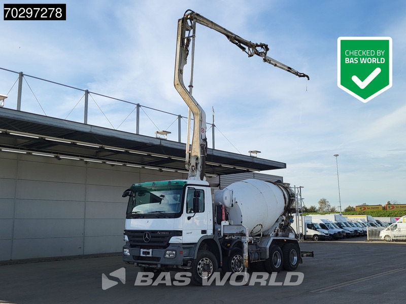 Mercedes-Benz Actros 3241 8X4 Putzmeister TMM 21-G2 PUMI 7m3 Mixer Big-Axle Steelsuspension 3-Pedals Euro 3 - Concrete pump truck: picture 1 Mercedes-Benz Actros 3241 8X4 Putzmeister TMM 21-G2 PUMI 7m3 Mixer Big-Axle Steelsuspension 3-Pedals Euro 3 - Concrete pump truck: picture 1