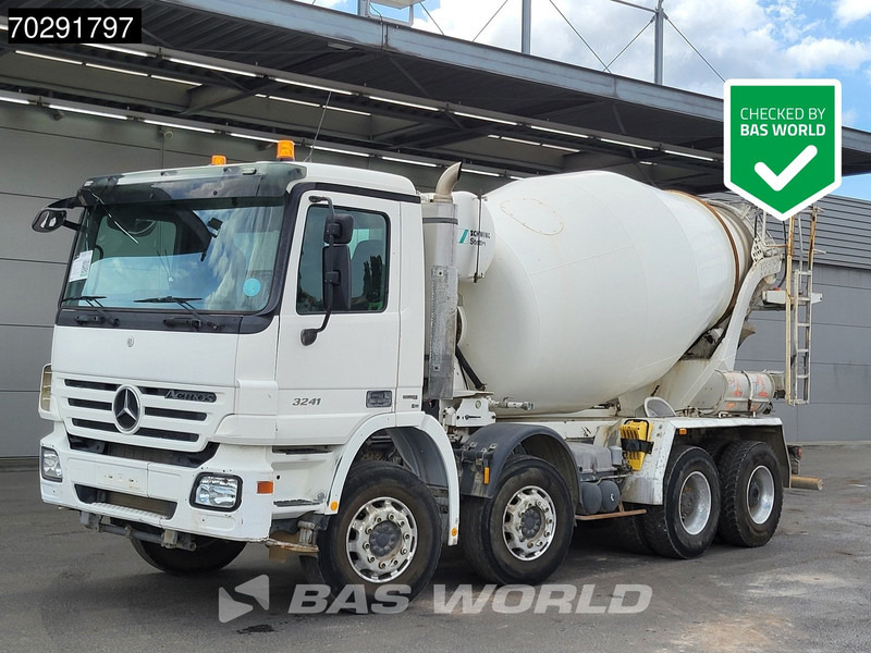 Mercedes-Benz Actros 3241 8X4 Retarder 9m3 Stetter Steelsuspension 3-Pedals Euro 4 - Concrete mixer truck: picture 1 Mercedes-Benz Actros 3241 8X4 Retarder 9m3 Stetter Steelsuspension 3-Pedals Euro 4 - Concrete mixer truck: picture 1
