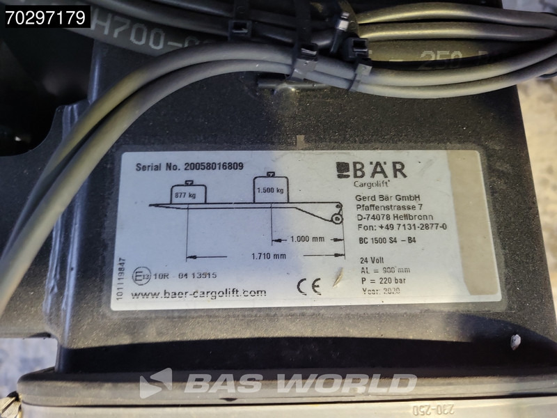 Box truck Mercedes-Benz Atego 1221 4X2 12tonner 1500kg Ladebordwand Automatic Airco Euro 6: picture 16
