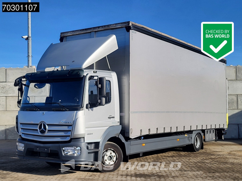 Mercedes-Benz Atego 1224 4X2 12tonner 280cm height box 1500kg Ladebordwand Automatic Euro 6 - Curtain side truck: picture 1 Mercedes-Benz Atego 1224 4X2 12tonner 280cm height box 1500kg Ladebordwand Automatic Euro 6 - Curtain side truck: picture 1