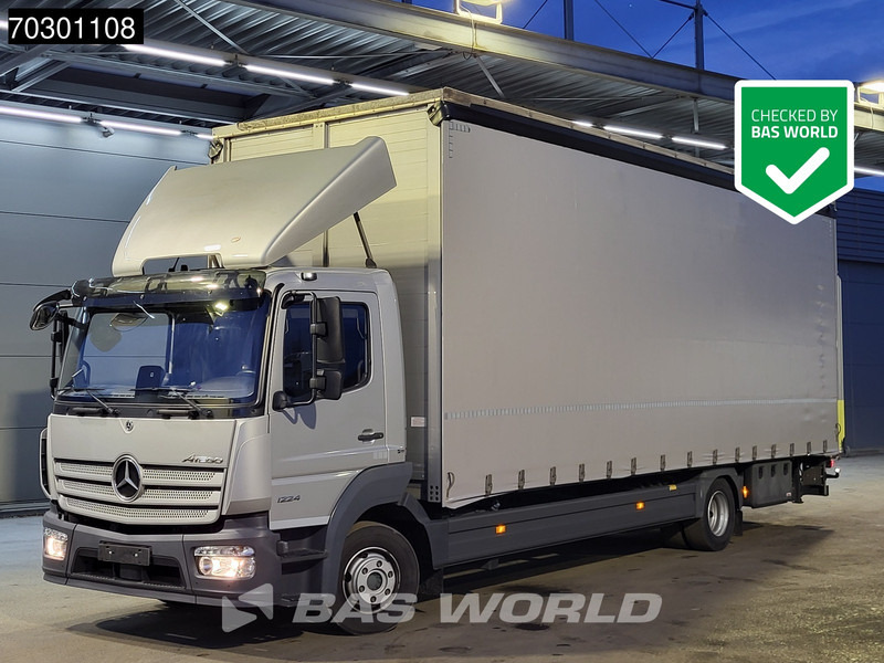 Mercedes-Benz Atego 1224 4X2 280cm height box 1500kg Ladebordwand Automatic Euro 6 - Curtain side truck: picture 1 Mercedes-Benz Atego 1224 4X2 280cm height box 1500kg Ladebordwand Automatic Euro 6 - Curtain side truck: picture 1