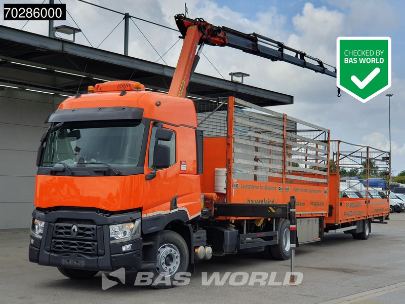 Renault C 380 4X2 Combi Palfinger PK18002-EH Kran Crane Retarder Euro 6 - Dropside/ Flatbed truck, Crane truck: picture 1 Renault C 380 4X2 Combi Palfinger PK18002-EH Kran Crane Retarder Euro 6 - Dropside/ Flatbed truck, Crane truck: picture 1