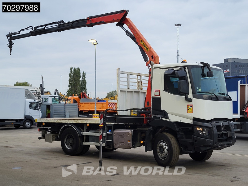Renault C 380 C 4X2 Palfinger PK12.501 Crane Big-Axle Steelsuspension Automatic Euro 6 - Dropside/ Flatbed truck, Crane truck: picture 3 Renault C 380 C 4X2 Palfinger PK12.501 Crane Big-Axle Steelsuspension Automatic Euro 6 - Dropside/ Flatbed truck, Crane truck: picture 3