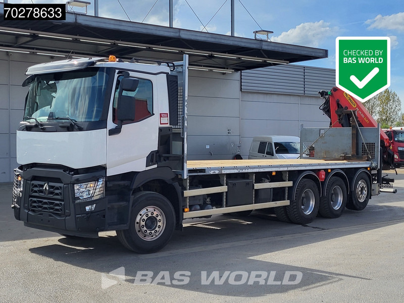 Renault C 480 8X4 Palfinger PK24.001 SLD5 Crane Kran Automatic Liftachse Euro 6 - Dropside/ Flatbed truck, Crane truck: picture 1 Renault C 480 8X4 Palfinger PK24.001 SLD5 Crane Kran Automatic Liftachse Euro 6 - Dropside/ Flatbed truck, Crane truck: picture 1