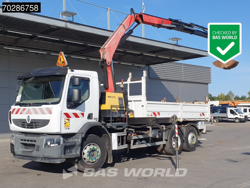 Renault Premium 380 Premium 6X2 Fassi F150A23 Crane Remote Tipper Manual Euro 5 - Tipper, Crane truck: picture 1 Renault Premium 380 Premium 6X2 Fassi F150A23 Crane Remote Tipper Manual Euro 5 - Tipper, Crane truck: picture 1