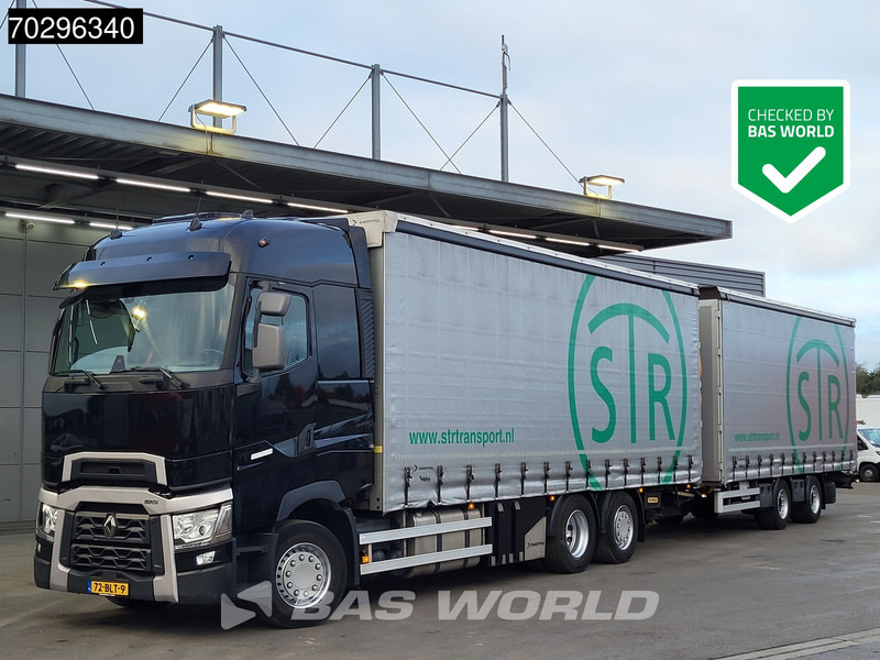 Renault T 480 6X2 NL-Truck combi Liftaxle 1500kg Ladebordwand Euro 6 - Curtain side truck: picture 1 Renault T 480 6X2 NL-Truck combi Liftaxle 1500kg Ladebordwand Euro 6 - Curtain side truck: picture 1