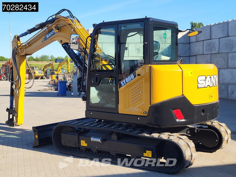 Sany SY80 U A/C - Mini excavator: picture 2 Sany SY80 U A/C - Mini excavator: picture 2