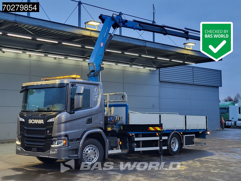 Scania P280 4X2 HMF 1420K-RC Kran Crane Leather seats Automatic Euro 6 - Dropside/ Flatbed truck, Crane truck: picture 1 Scania P280 4X2 HMF 1420K-RC Kran Crane Leather seats Automatic Euro 6 - Dropside/ Flatbed truck, Crane truck: picture 1