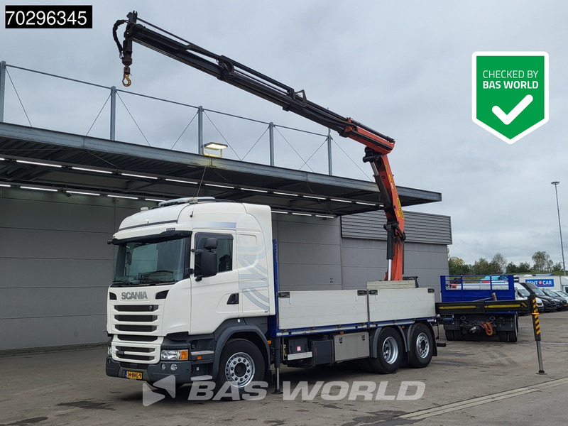 Scania R410 R 6X2 NL-Truck Palfinger PK22002-EH Crane Kran Lift+Steering-Axle Euro 6 - Dropside/ Flatbed truck, Crane truck: picture 1 Scania R410 R 6X2 NL-Truck Palfinger PK22002-EH Crane Kran Lift+Steering-Axle Euro 6 - Dropside/ Flatbed truck, Crane truck: picture 1