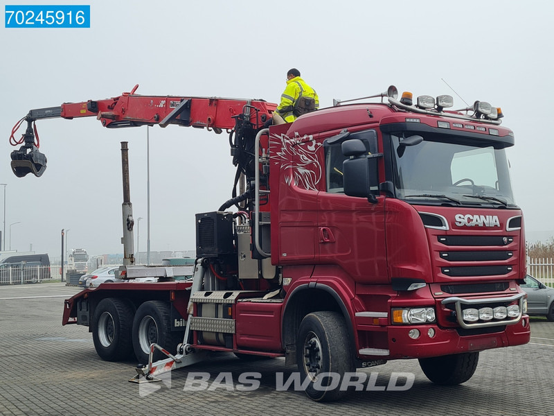 Scania R580 6X4 Jonsered J28505 83 Crane Kran Steel-suspension Retarder - Timber truck, Crane truck: picture 3 Scania R580 6X4 Jonsered J28505 83 Crane Kran Steel-suspension Retarder - Timber truck, Crane truck: picture 3